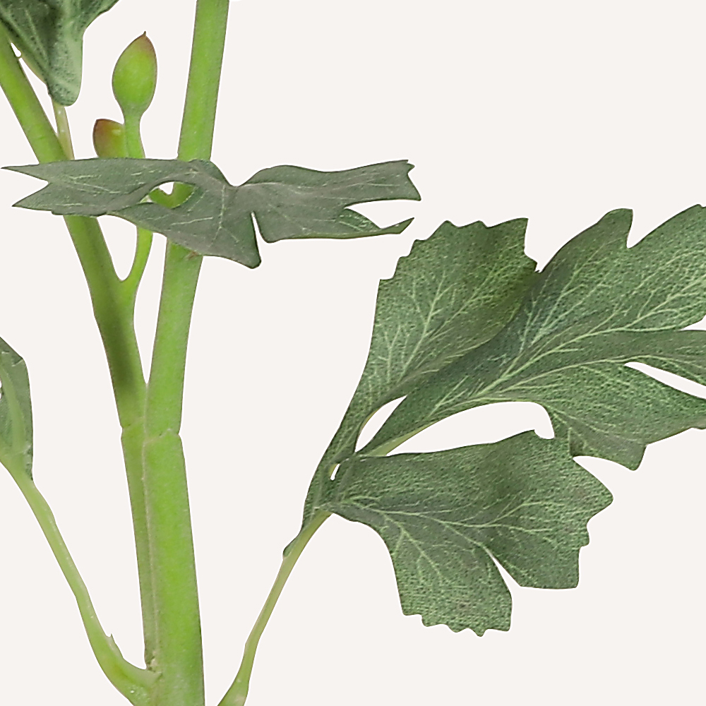 En elegant Dahlia vinröd Vincente, Konstgjord dahlia 56 cm hög 2 blommor med naturligt utseende och känsla. Detaljerad utformning med realistiskt bladverk. 