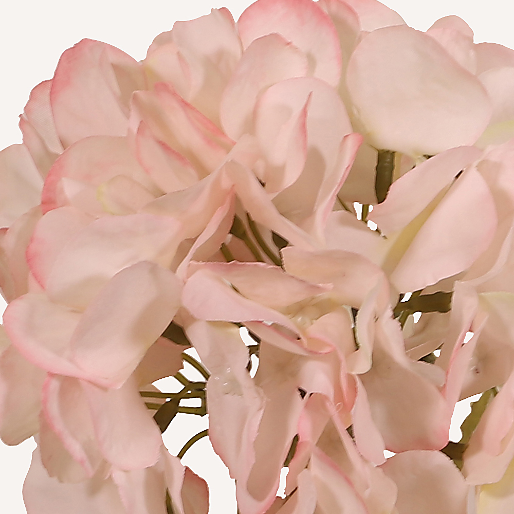 En elegant Hortensia rosa Honshu, Konstgjord hortensia 64 cm hög med naturligt utseende och känsla. Detaljerad utformning med realistiskt bladverk. 1