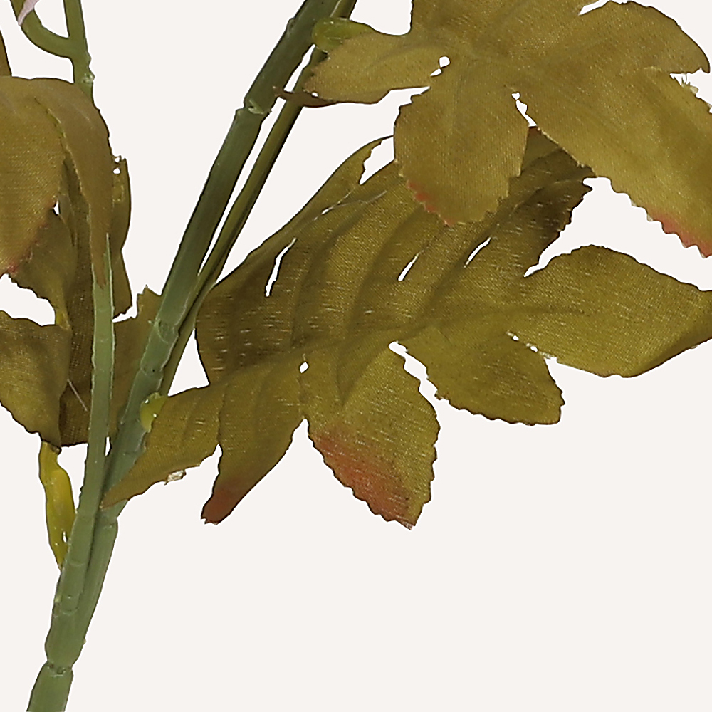 En elegant Krysantemum gul Isört, Konstgjord krysantemum 61 cm hög 6 blommor med naturligt utseende och känsla. Detaljerad utformning med realistiskt bladverk. 2