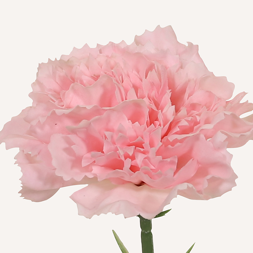 En elegant Nejlika rosa Diana, Konstgjord nejlika 50 cm hög med naturligt utseende och känsla. Detaljerad utformning med realistiskt bladverk. 1