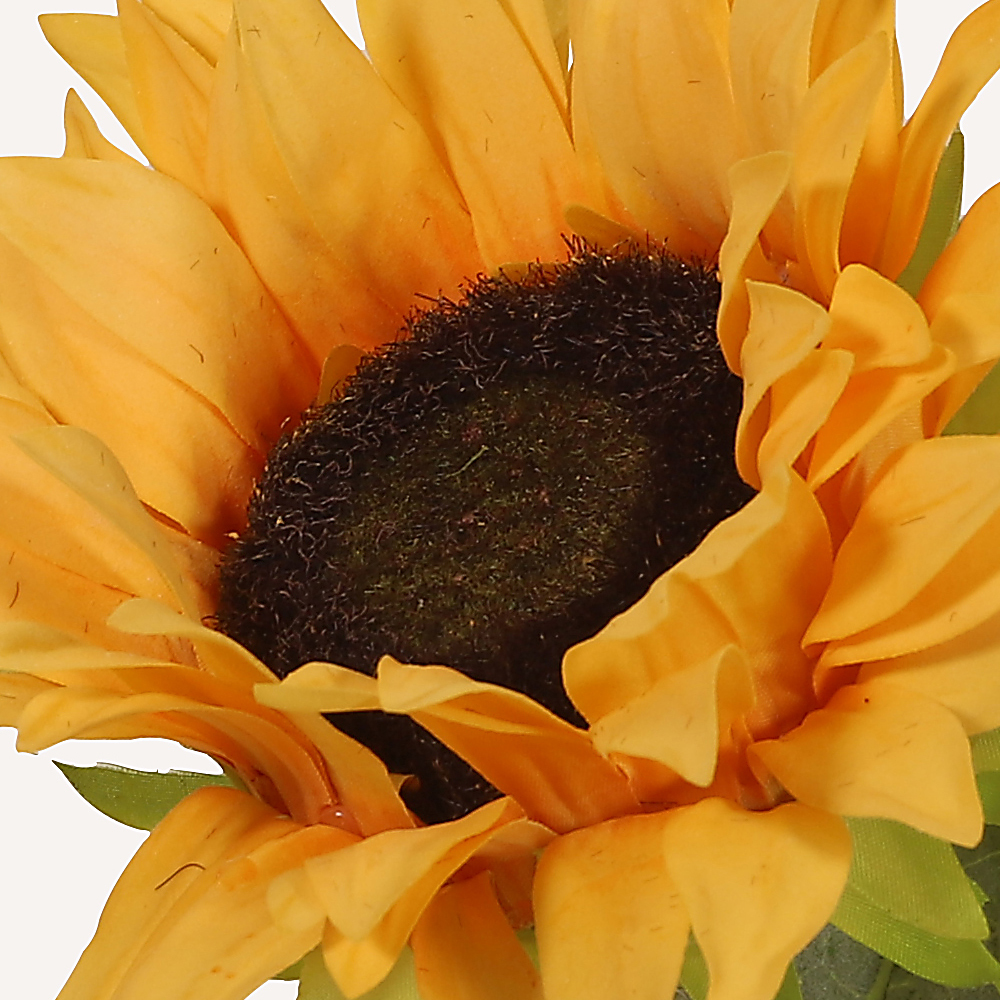 En elegant Solros gul Helios, Konstgjord solros 61 cm hög med naturligt utseende och känsla. Detaljerad utformning med realistiskt bladverk. 1