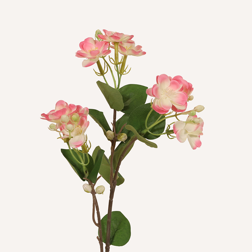En elegant Rosbukett vit och lila Eden, Konstgjord blombukett med 8 blommor och snittgrönt med naturligt utseende och känsla. Detaljerad utformning med realistiskt bladverk. 3