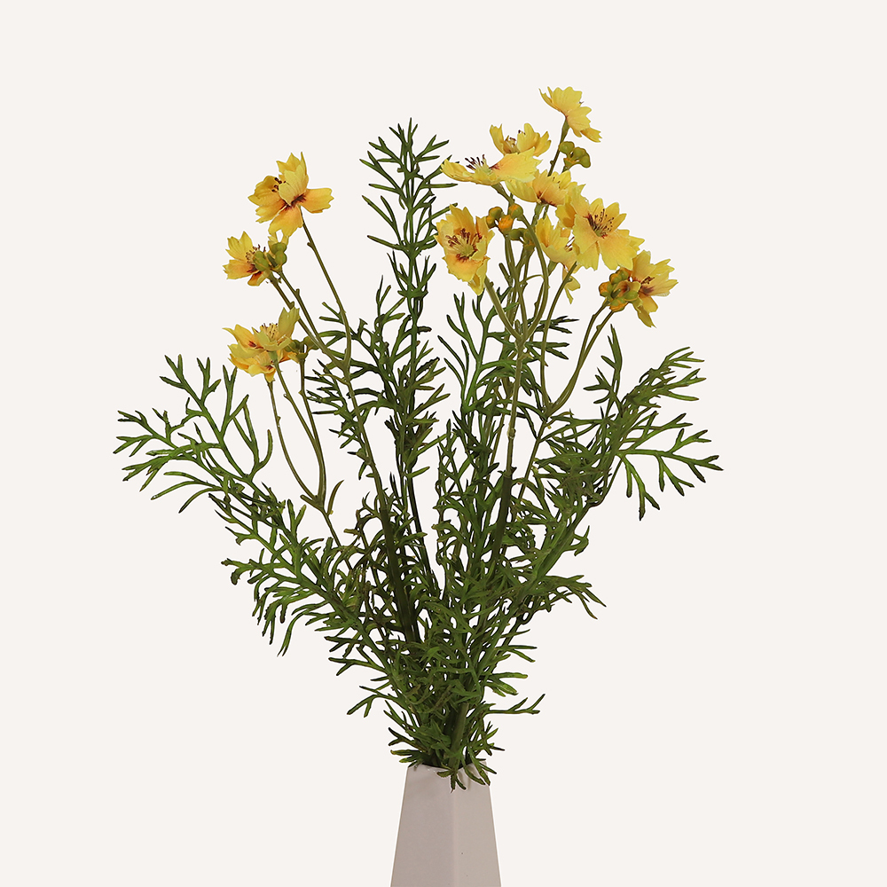 En elegant Gesang gul Lhasa, Konstgjord gesang flower 46 cm hög med naturligt utseende och känsla. Detaljerad utformning med realistiskt bladverk. 3
