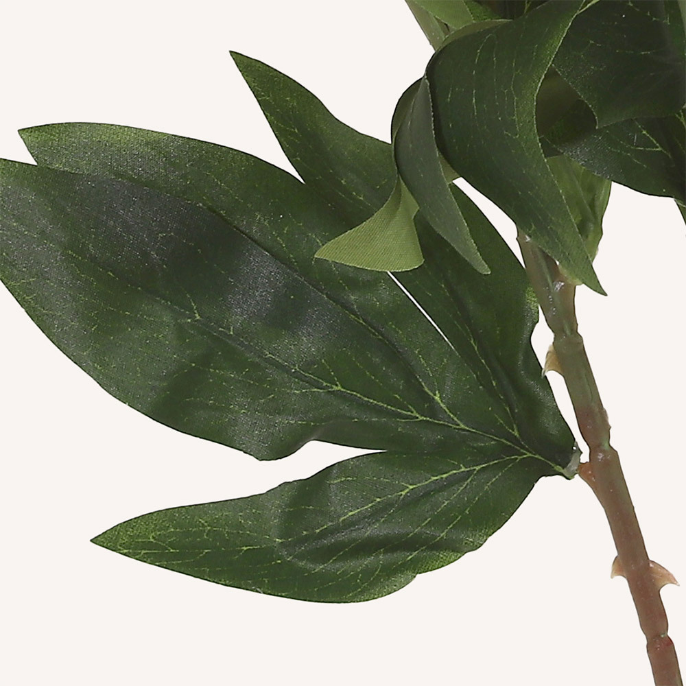 En elegant Pion orange Lactiflora, Konstgjord pion 63 cm hög med naturligt utseende och känsla. Detaljerad utformning med realistiskt bladverk. 